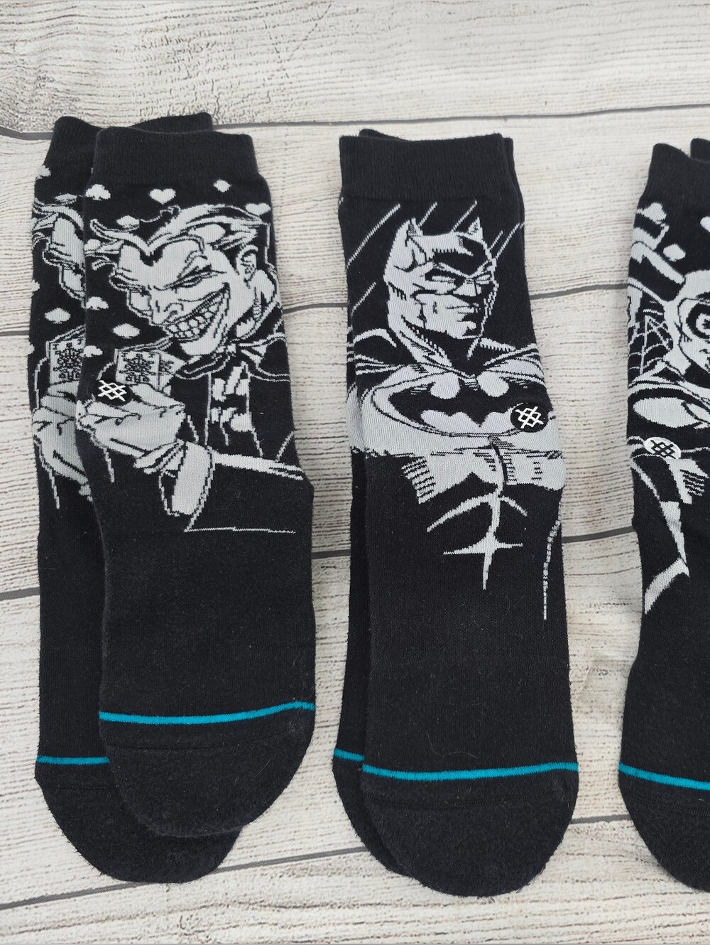 Stance Socks Mens Size Medium Batman, Joker, Harley Quinn
